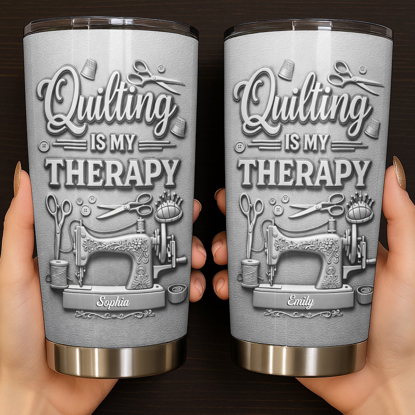 Quilting Is My Therapy Sewing Machine And Crafting Tools