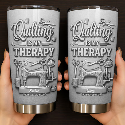 Quilting Is My Therapy Sewing Machine And Crafting Tools