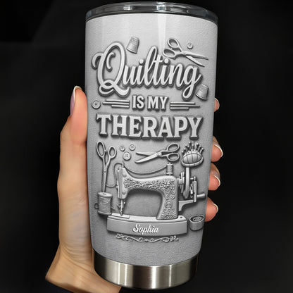 Quilting Is My Therapy Sewing Machine And Crafting Tools