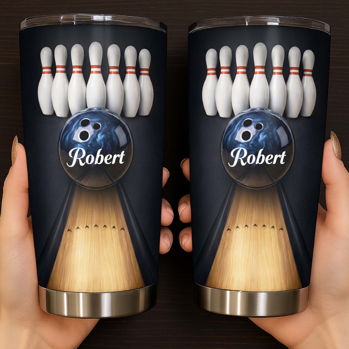Celebrate Every Strike Bowling Tumbler - Personalized Custom Stainless Steel Tumbler 20oz 30oz - HOB066_TB