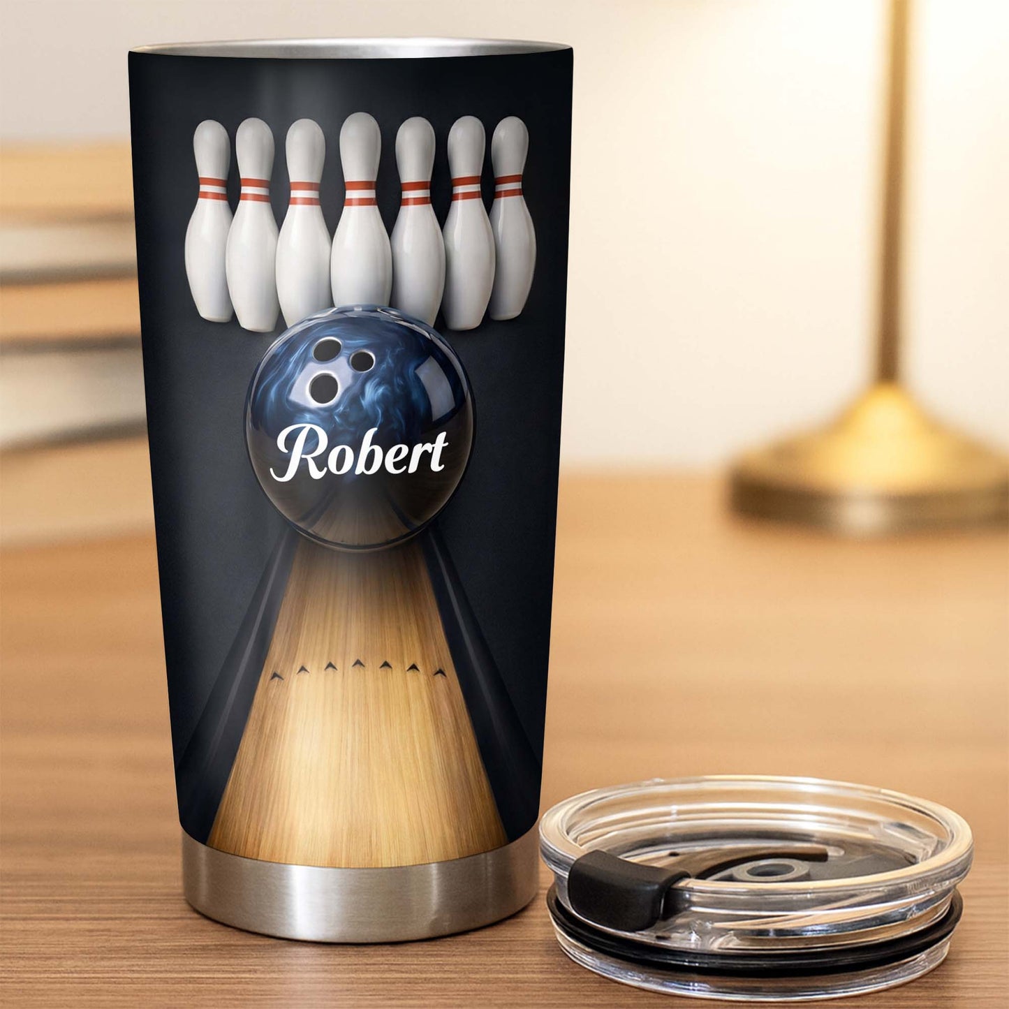 Celebrate Every Strike Bowling Tumbler - Personalized Custom Stainless Steel Tumbler 20oz 30oz - HOB066_TB
