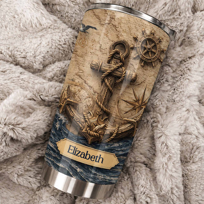Sail The High Seas With Personal Style Anchor And Compass Design