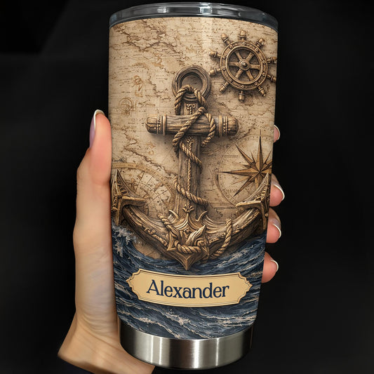 Sail The High Seas With Personal Style Anchor And Compass Design