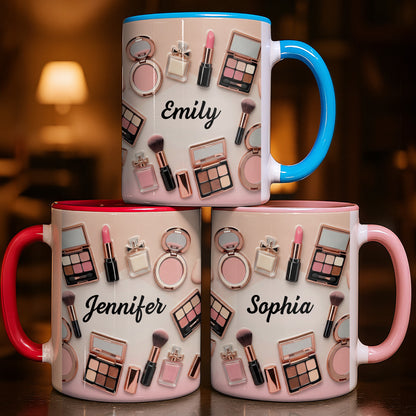 My Makeup Collection With Brushes And Lipstick