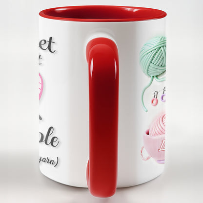 I Crochet So I Don't Kill People, Yarn And Crochet Hooks Design