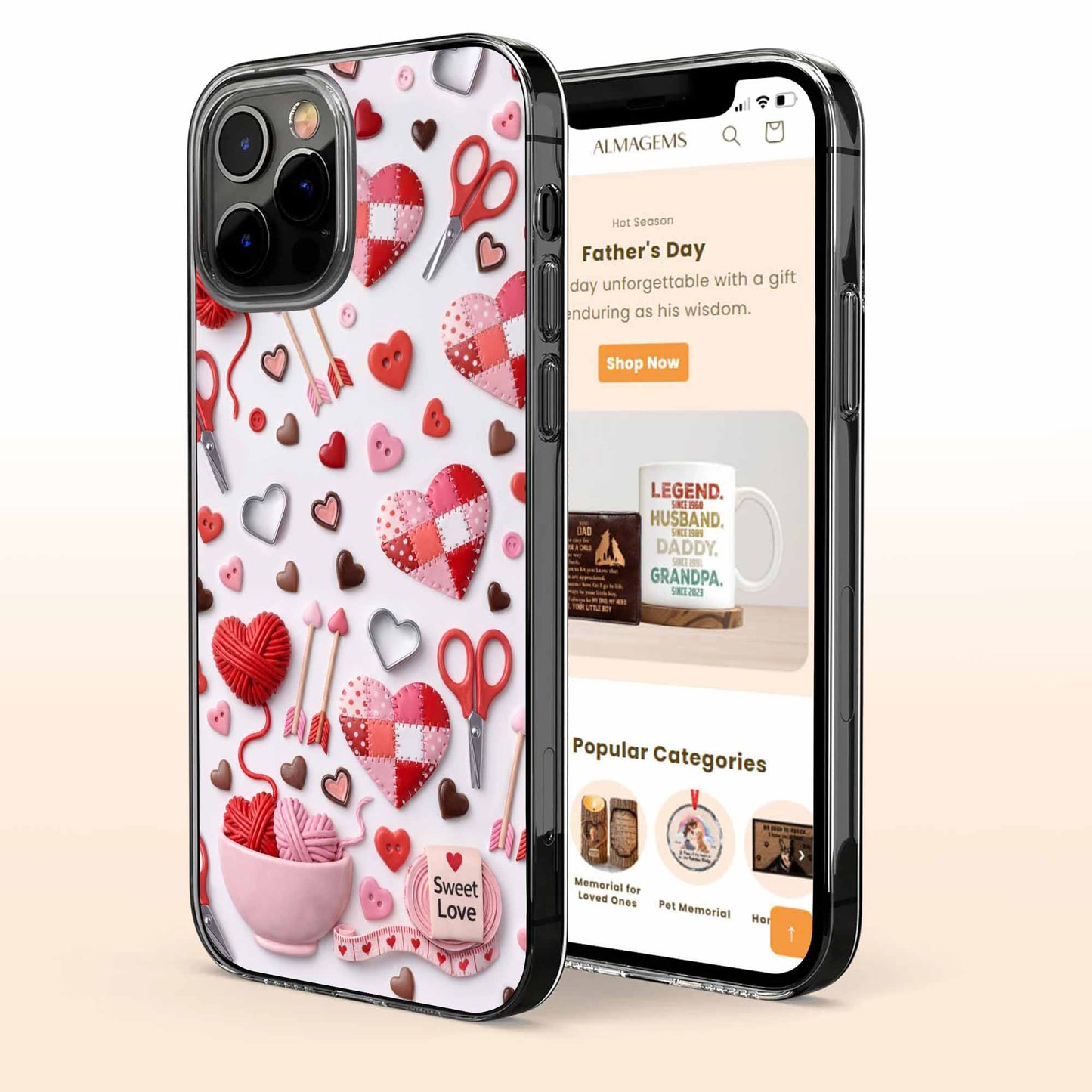 Sweet Love Hearts And Arrows Design