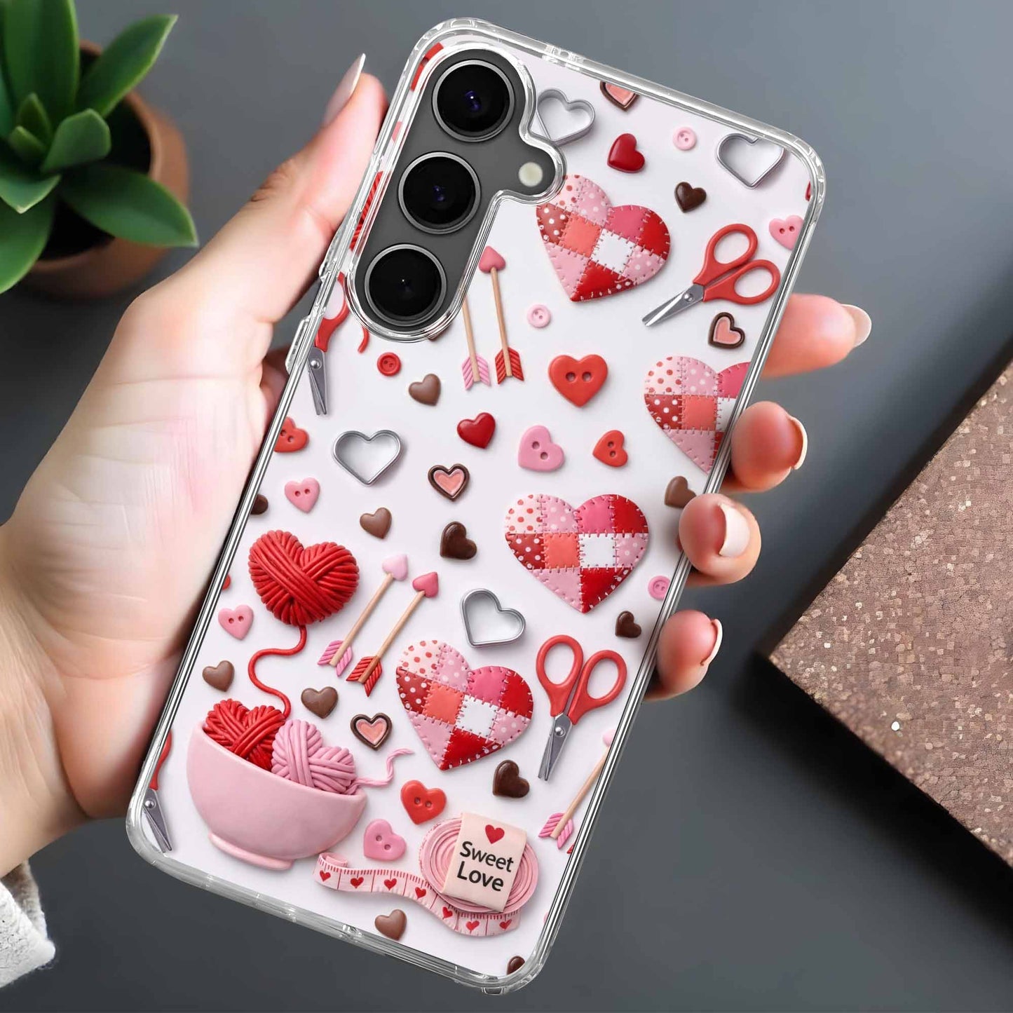 Sweet Love Hearts And Arrows Design