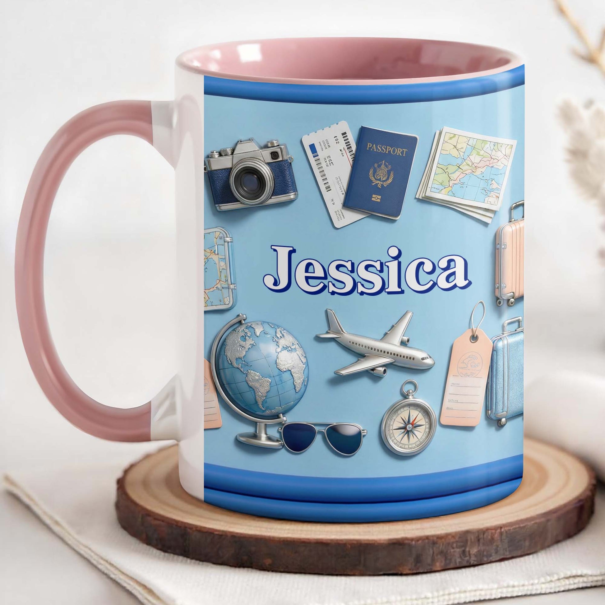 Ready For My Next Adventure Globe Airplane And Camera Travel Design