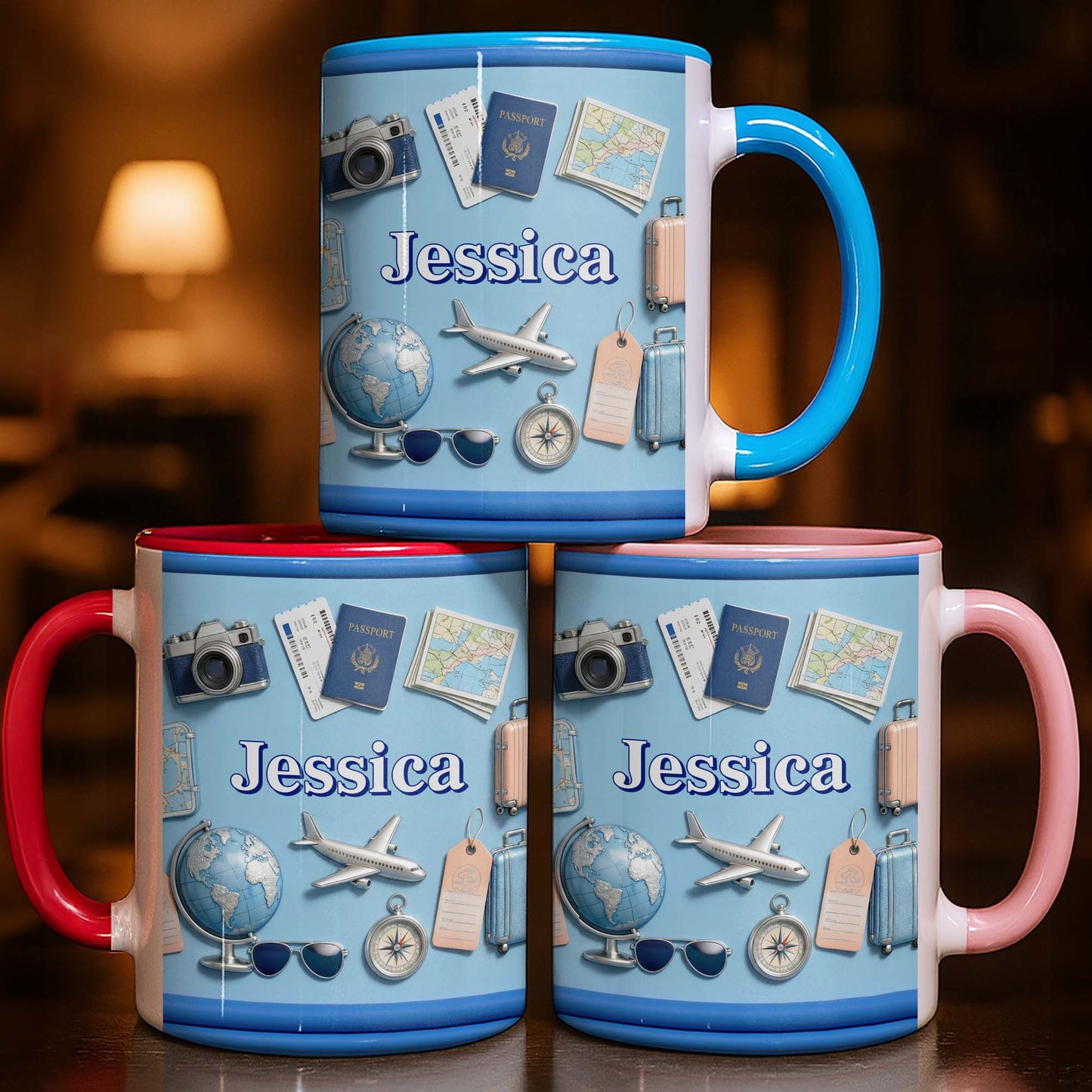 Ready For My Next Adventure Globe Airplane And Camera Travel Design