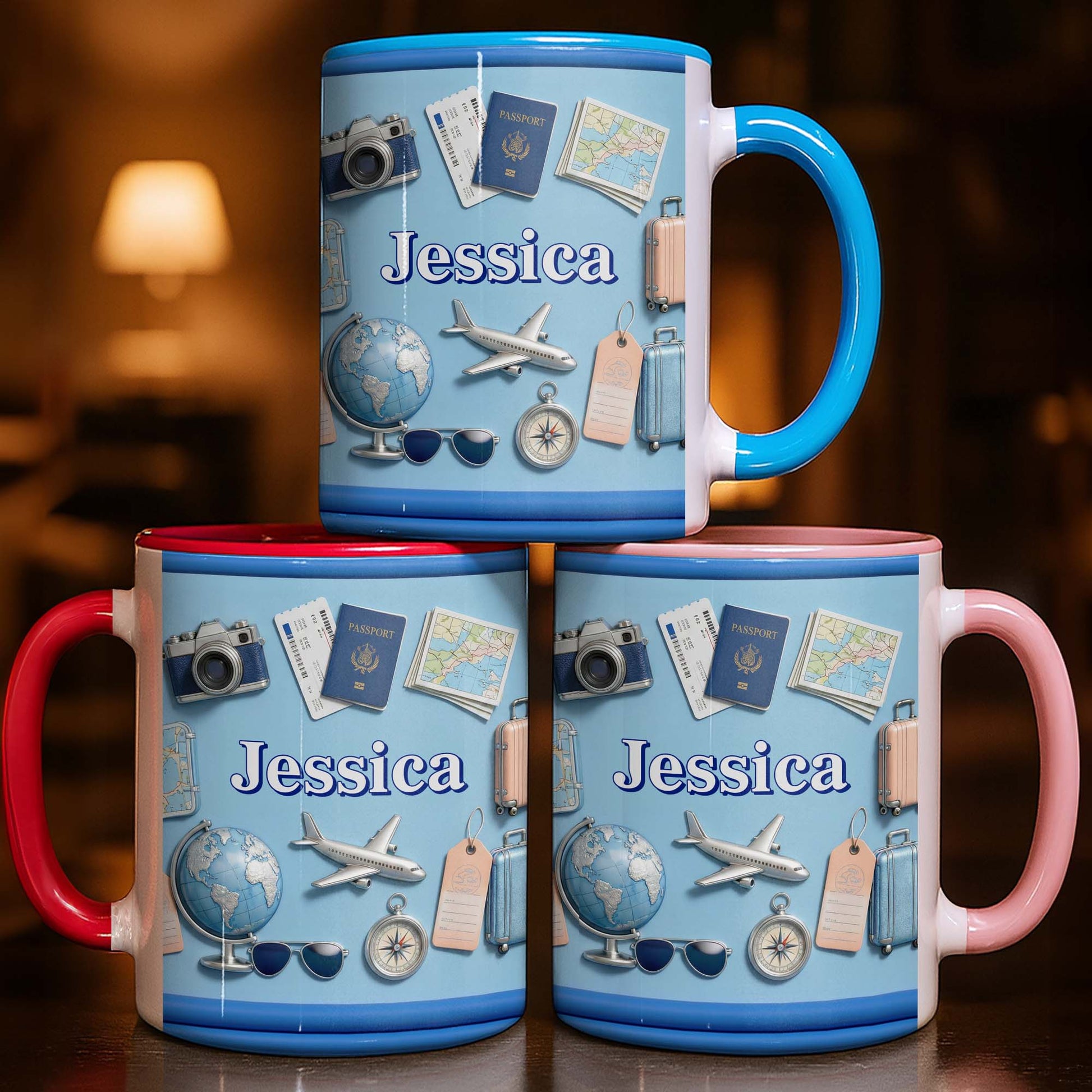 Ready For My Next Adventure Globe Airplane And Camera Travel Design