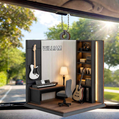 Music Room With Guitar And Keyboard