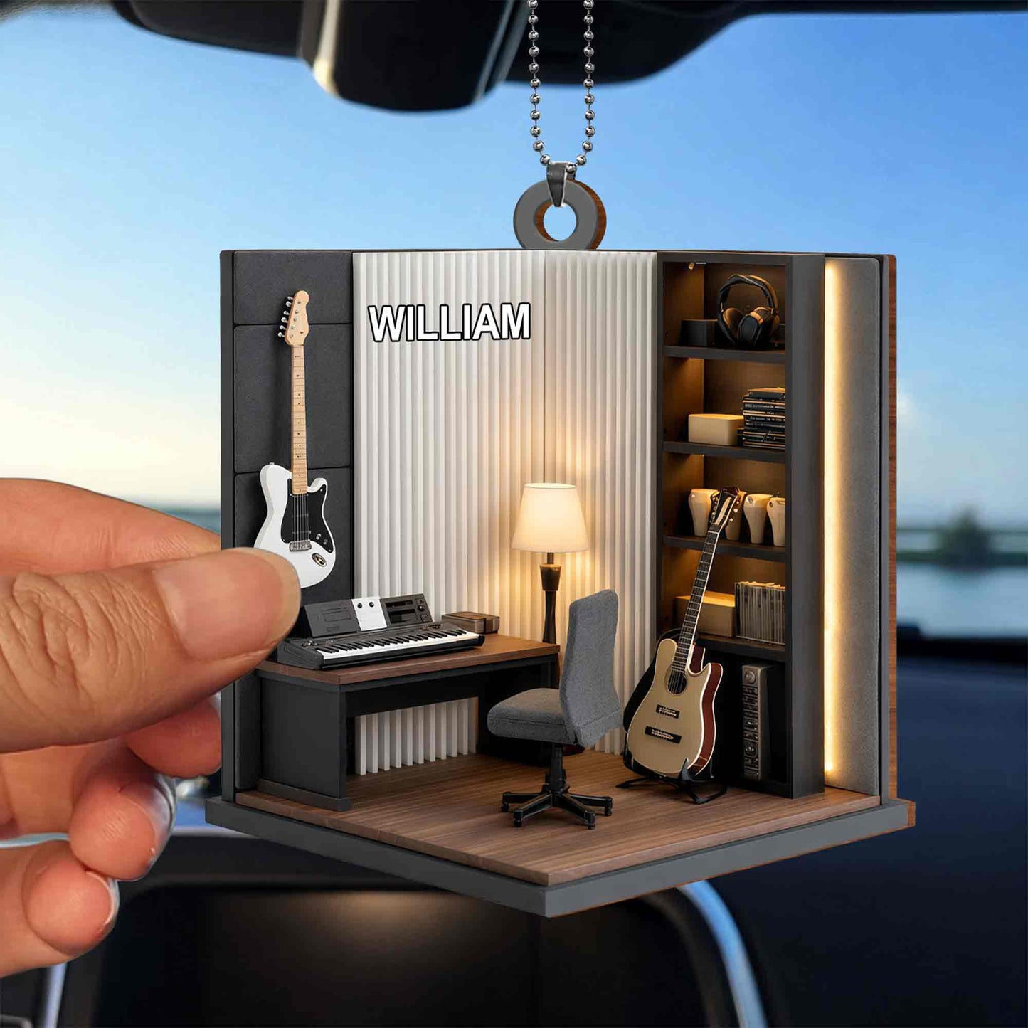 Music Room With Guitar And Keyboard