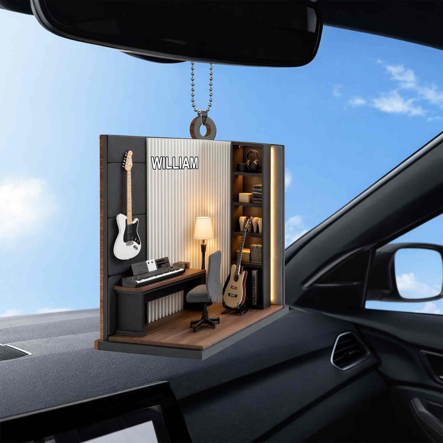 Music Room With Guitar And Keyboard