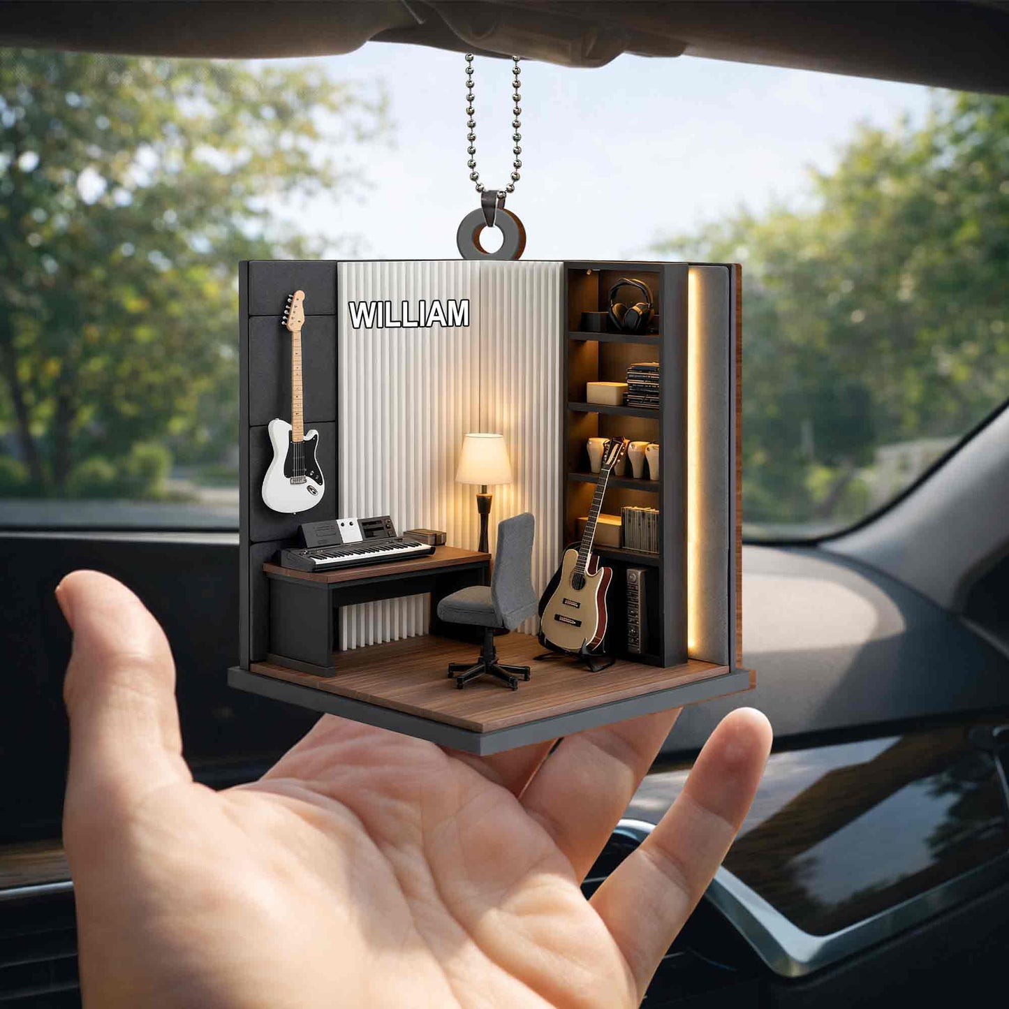 Music Room With Guitar And Keyboard