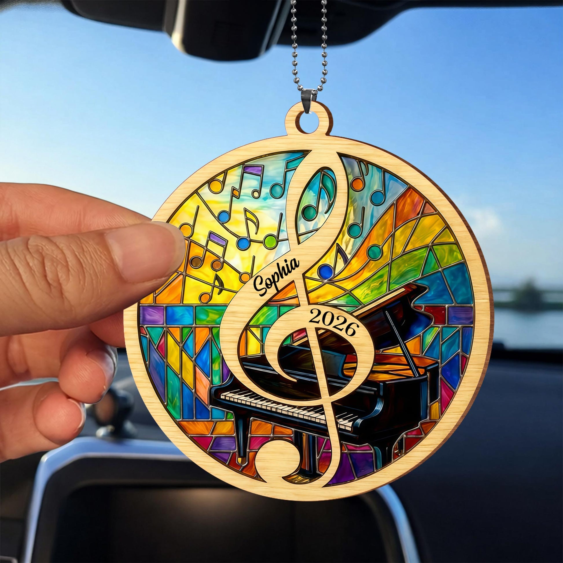 2026 Piano And Music Notes Ornament