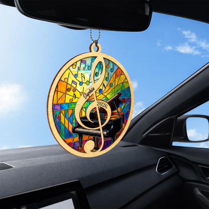2026 Piano And Music Notes Ornament