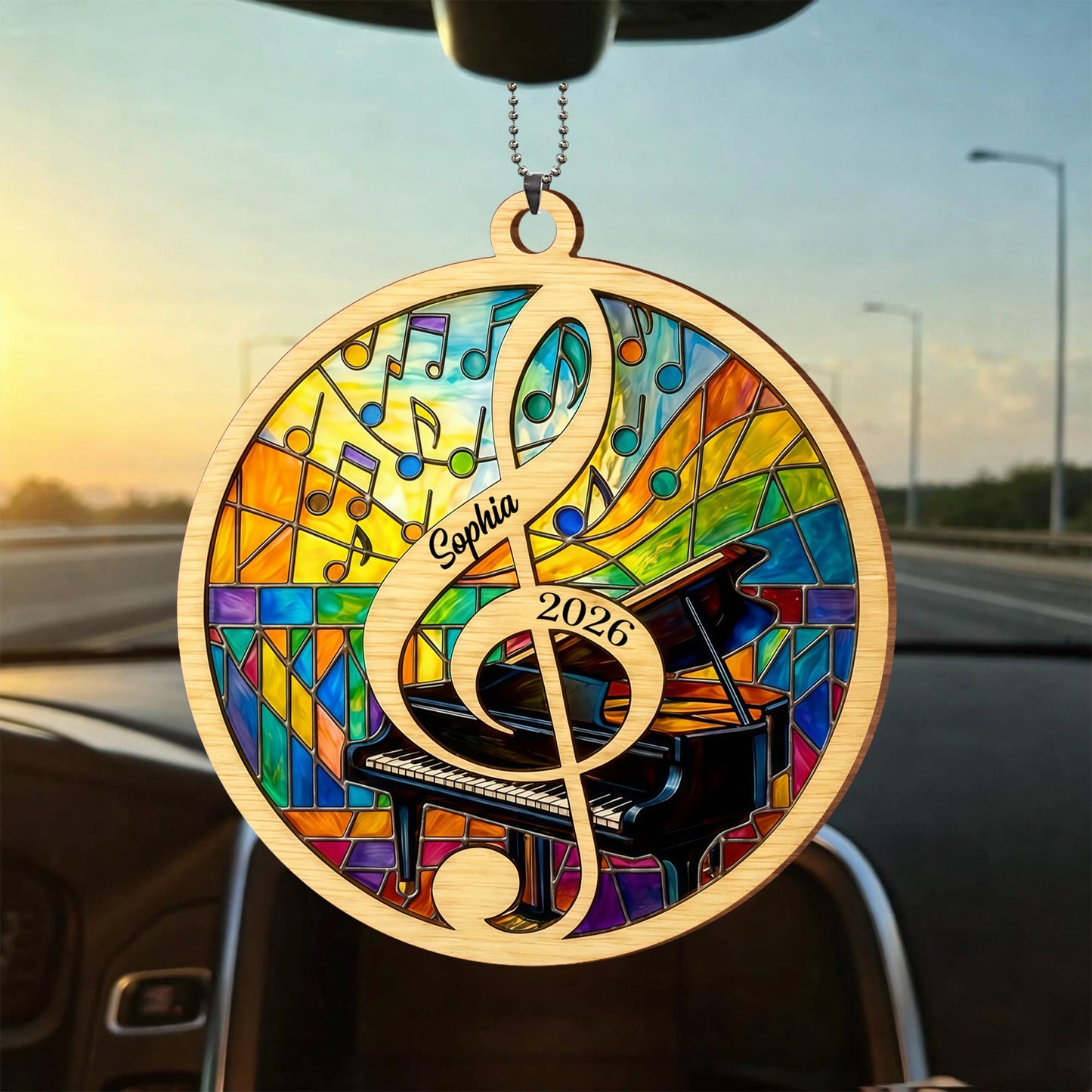 2026 Piano And Music Notes Ornament