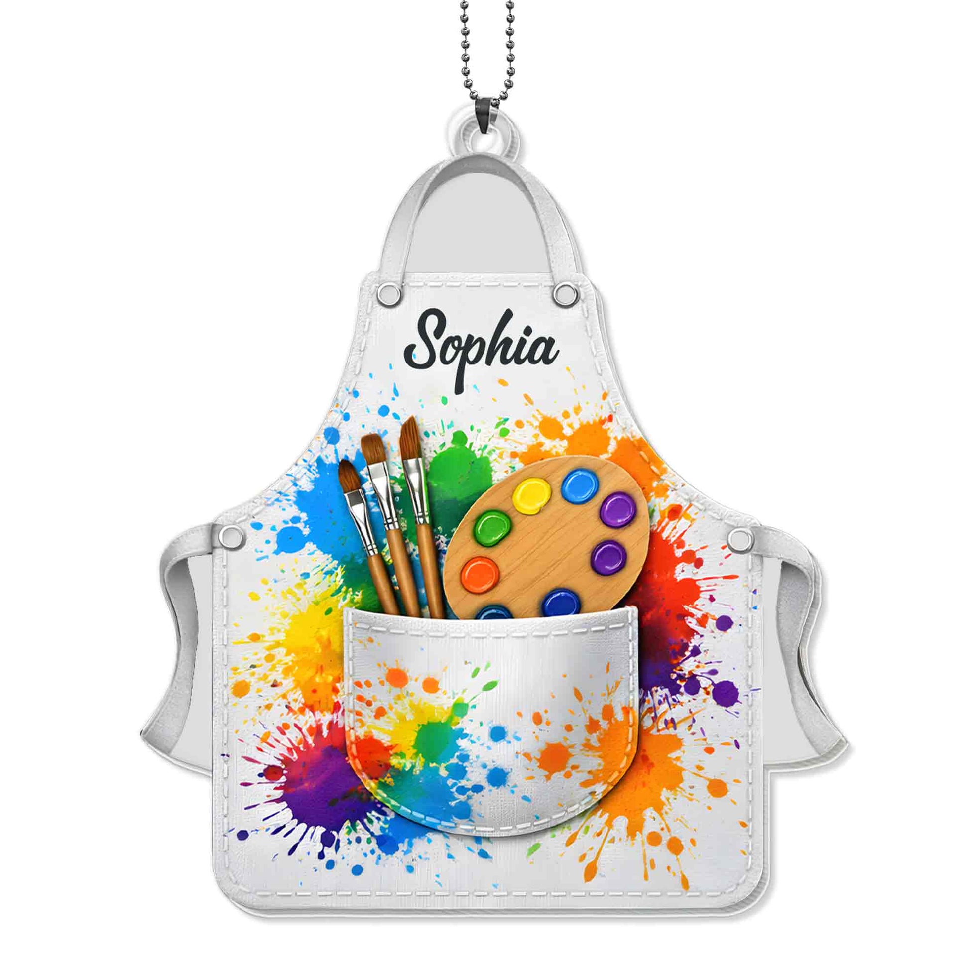 My Apron, Colorful Paint Brushes and Palette