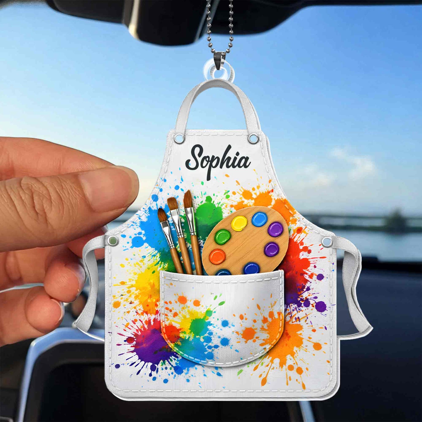 My Apron, Colorful Paint Brushes and Palette