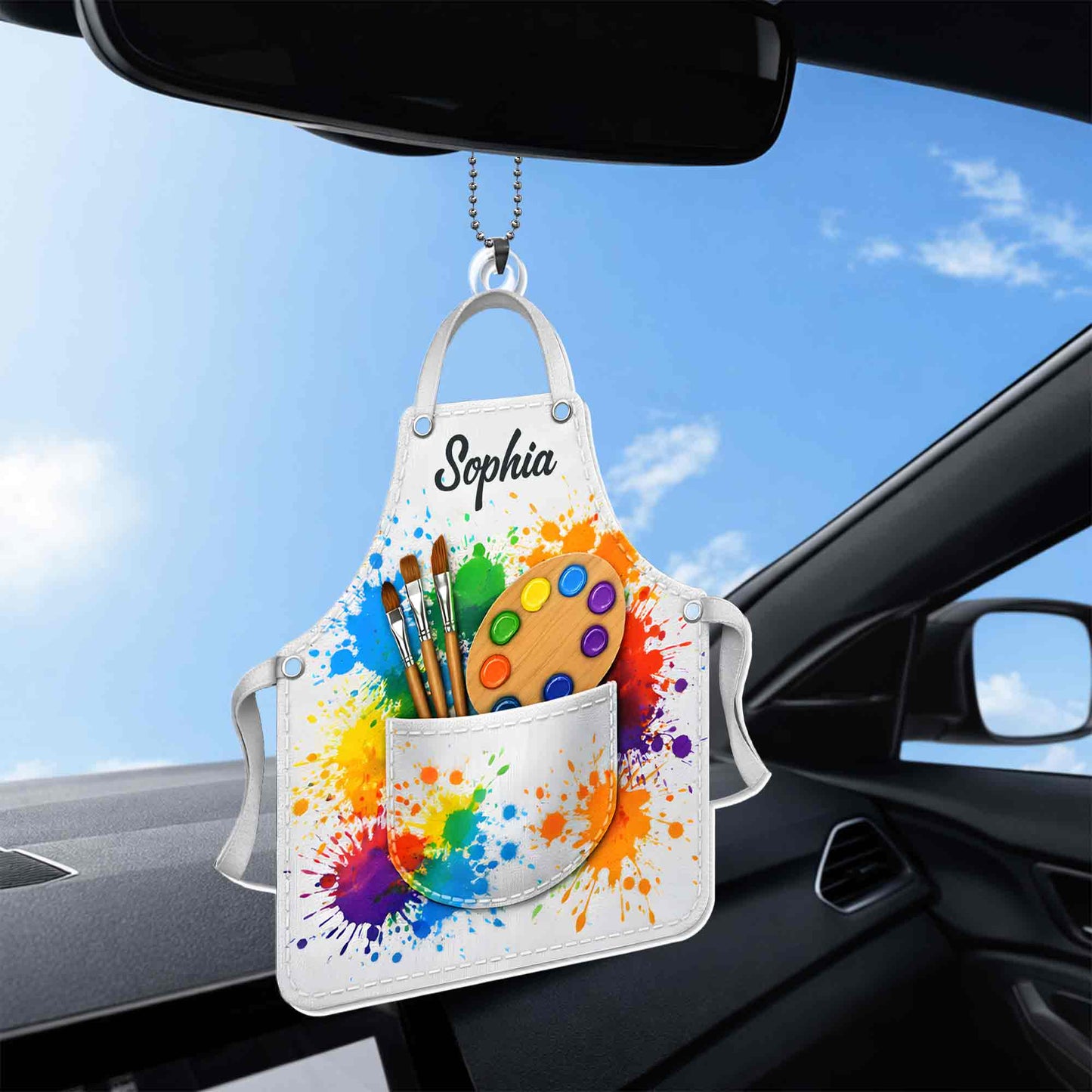 My Apron, Colorful Paint Brushes and Palette