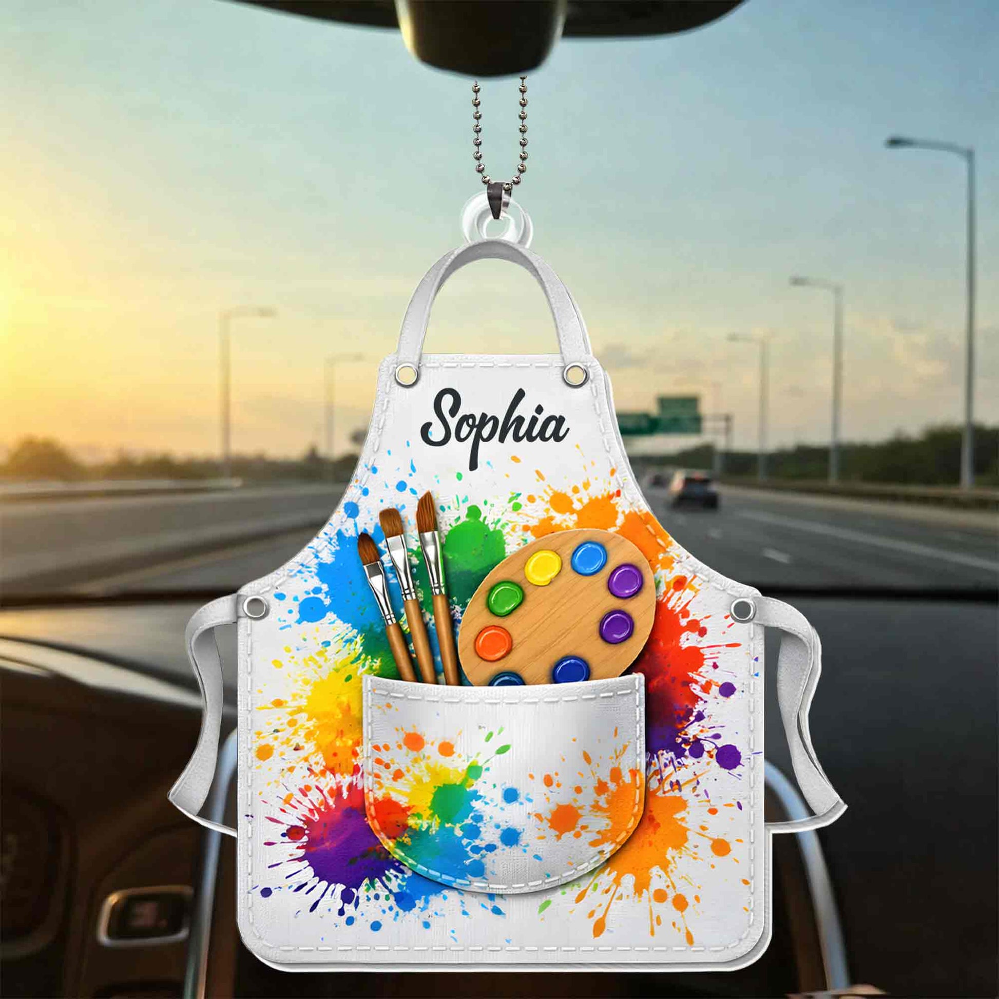 My Apron, Colorful Paint Brushes and Palette