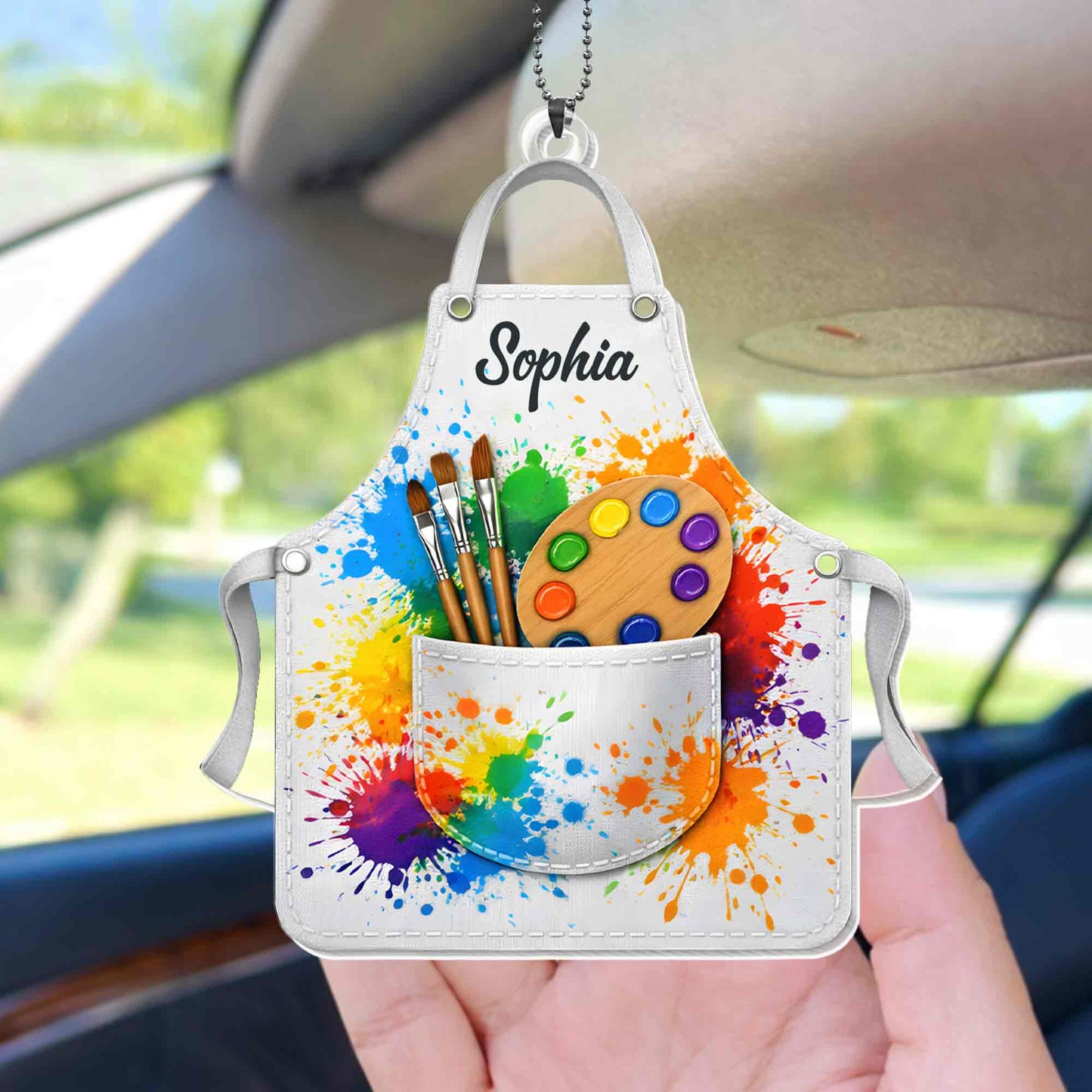 My Apron, Colorful Paint Brushes and Palette