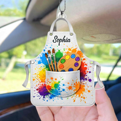 My Apron, Colorful Paint Brushes and Palette