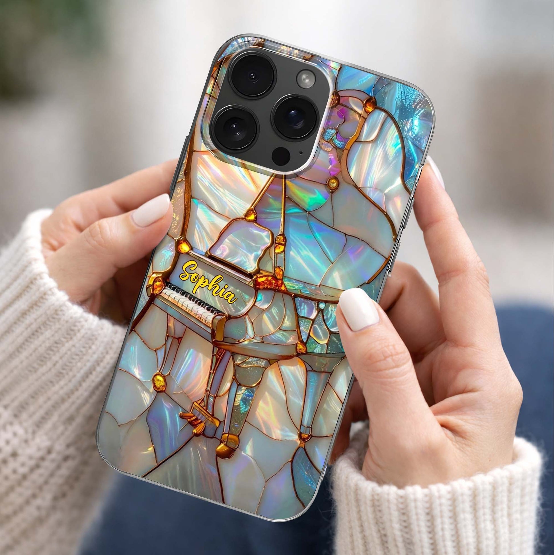 A Melody For The Soul Stained Glass Piano Art