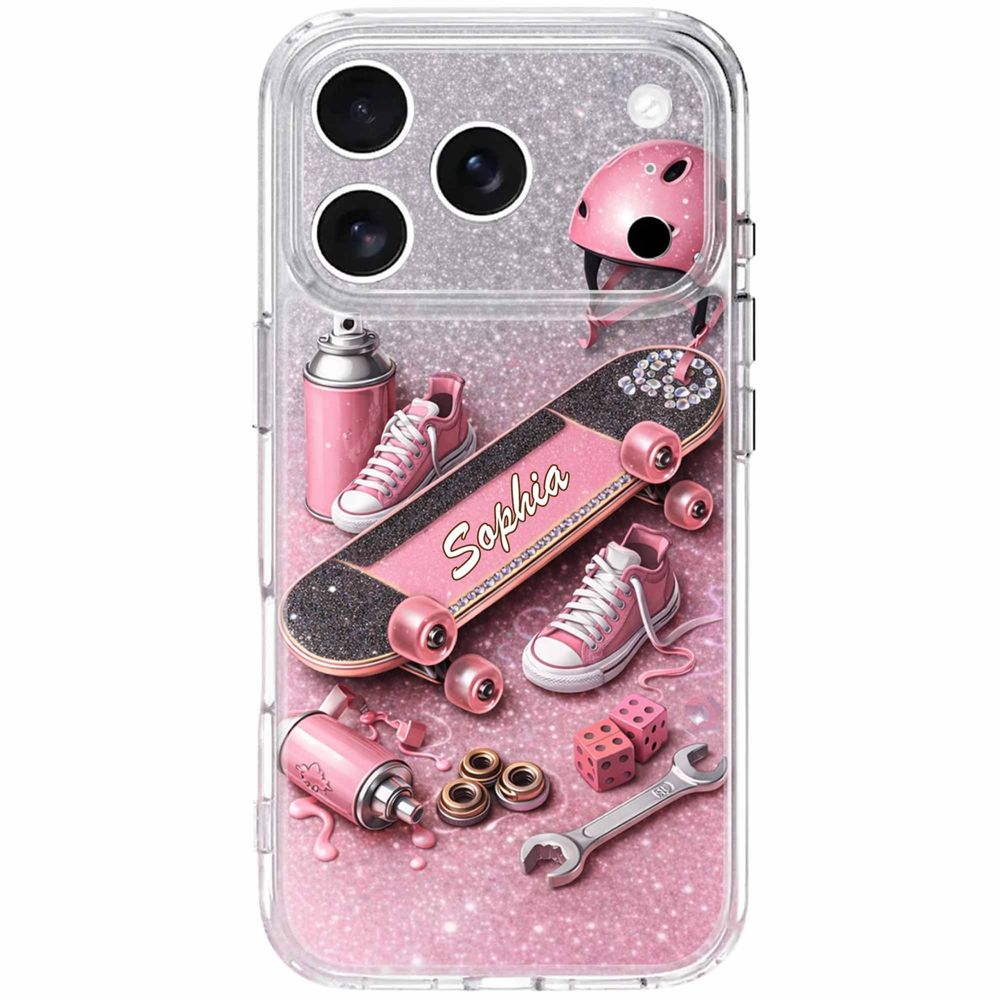 My Skateboard Personalized Design With Helmet And Shoes