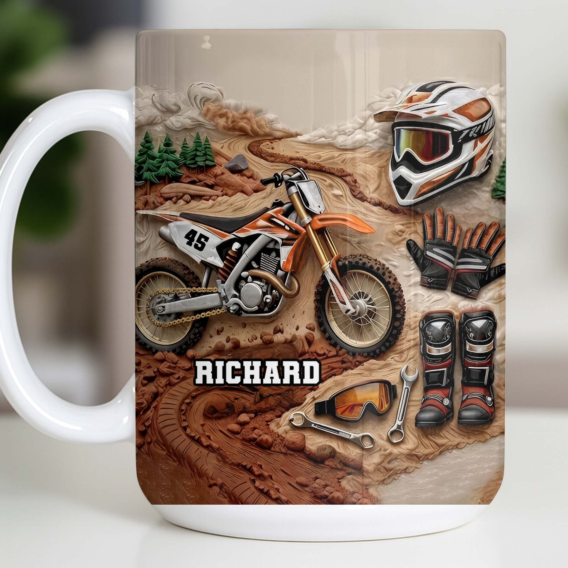 My Moto Enthusiast With Motorcycle And Gear