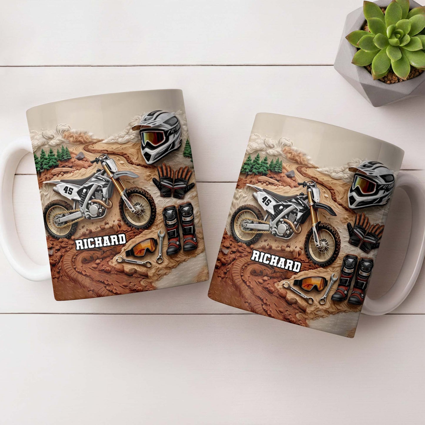 My Moto Enthusiast With Motorcycle And Gear