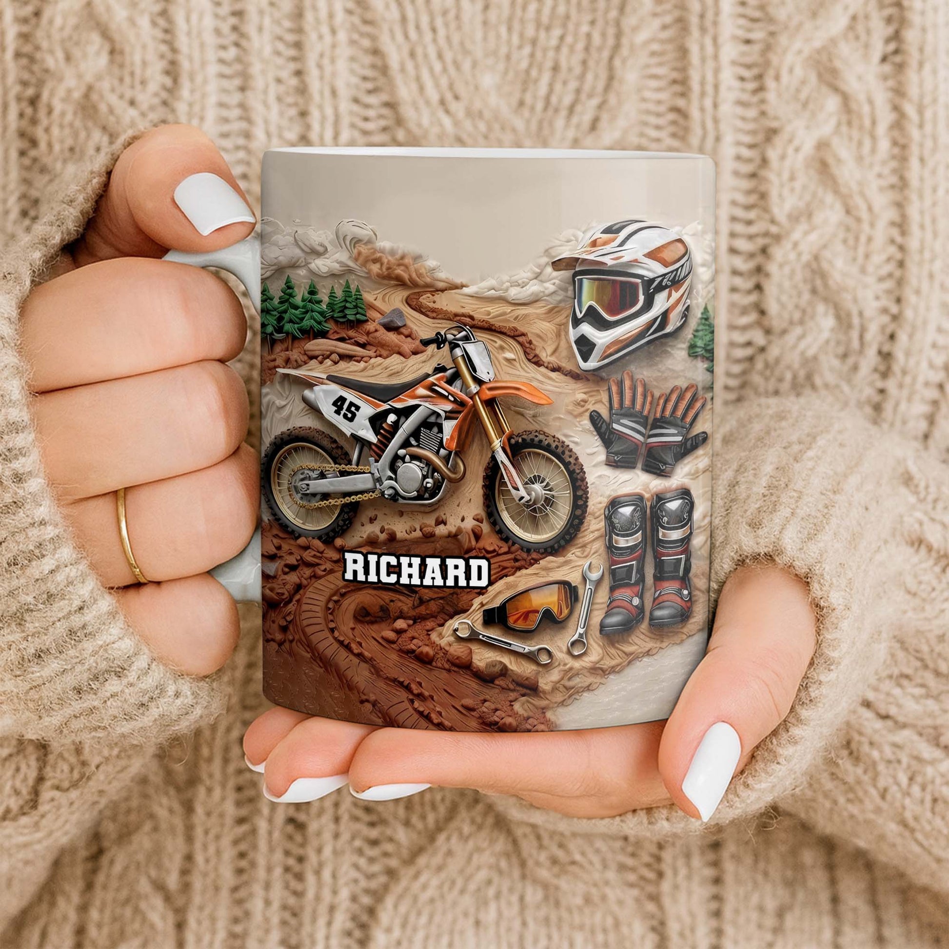 My Moto Enthusiast With Motorcycle And Gear