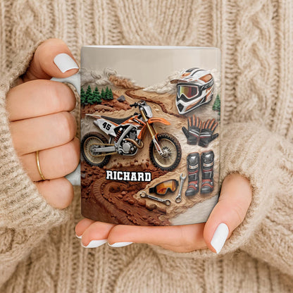 My Moto Enthusiast With Motorcycle And Gear