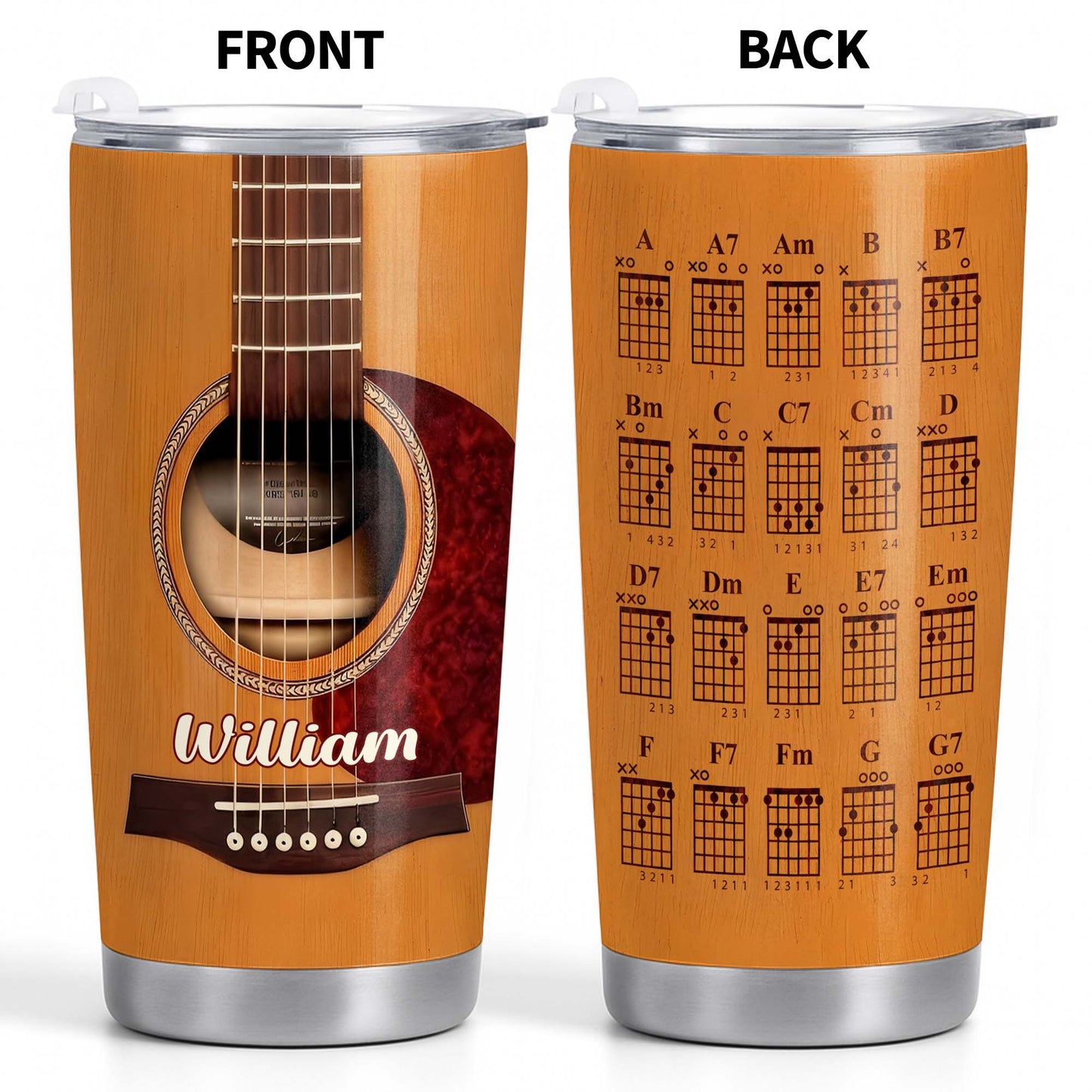 Strumming To The Rhythm Acoustic Guitar And Music Chords