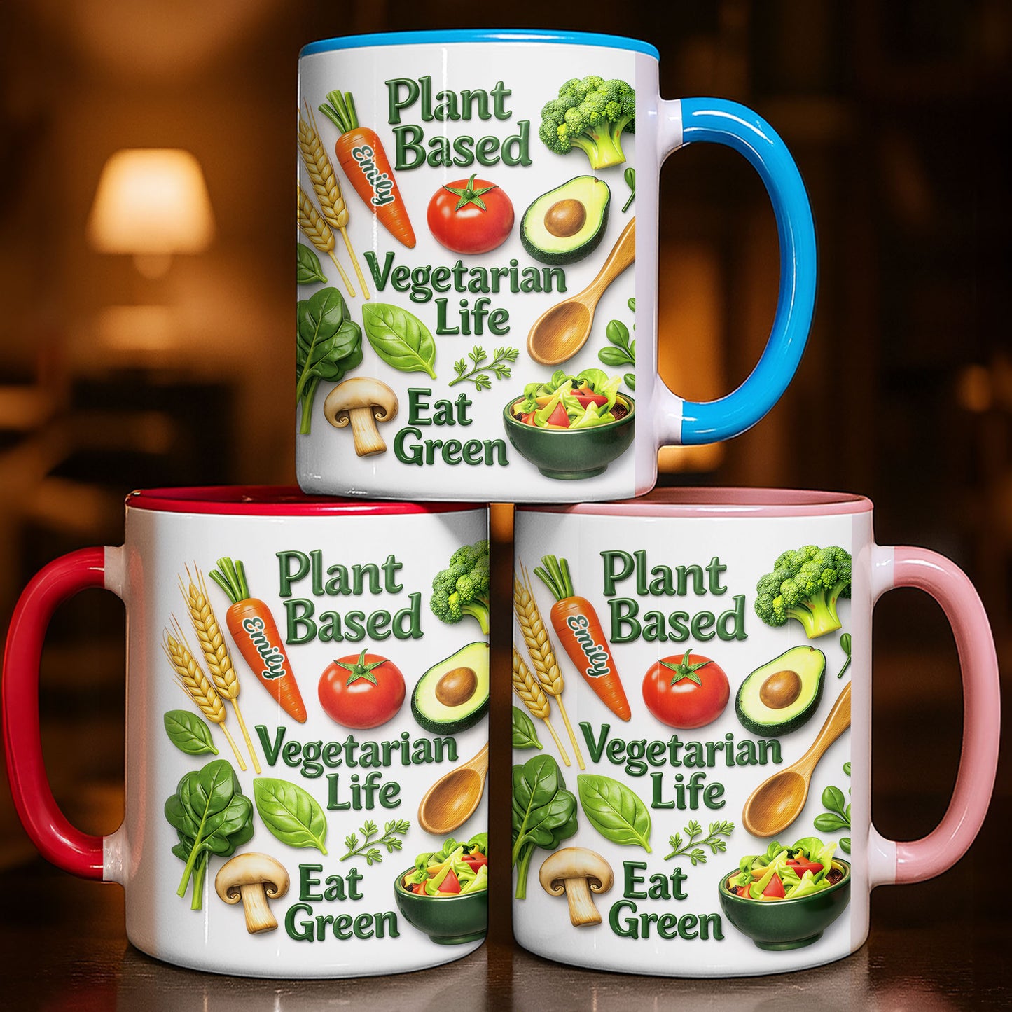 Plant Based Vegetarian Life Eat Green With Fresh Vegetables