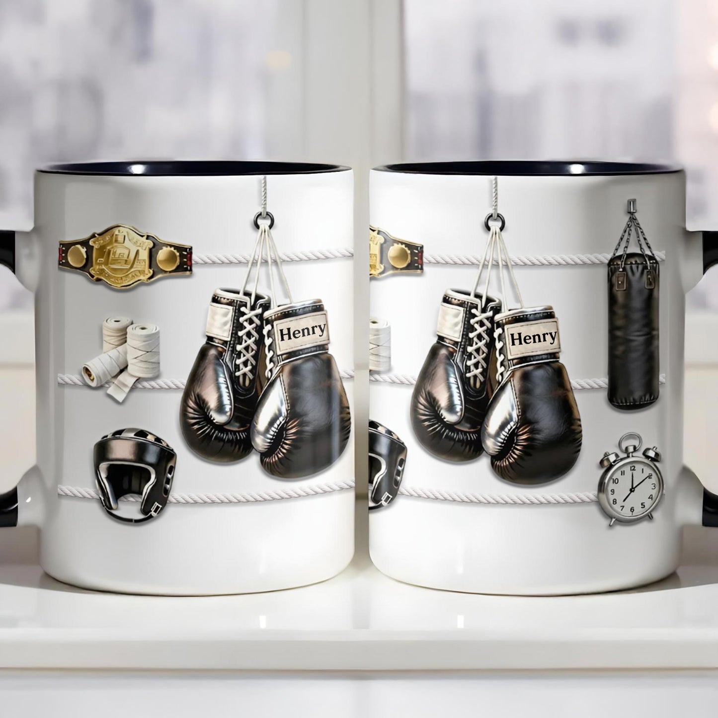 Keep Fighting For Your Dreams Boxing Gloves And Championship Belt