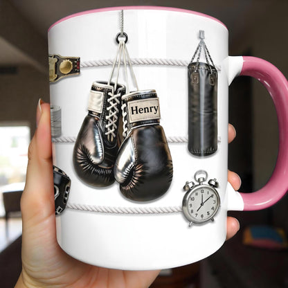 Keep Fighting For Your Dreams Boxing Gloves And Championship Belt