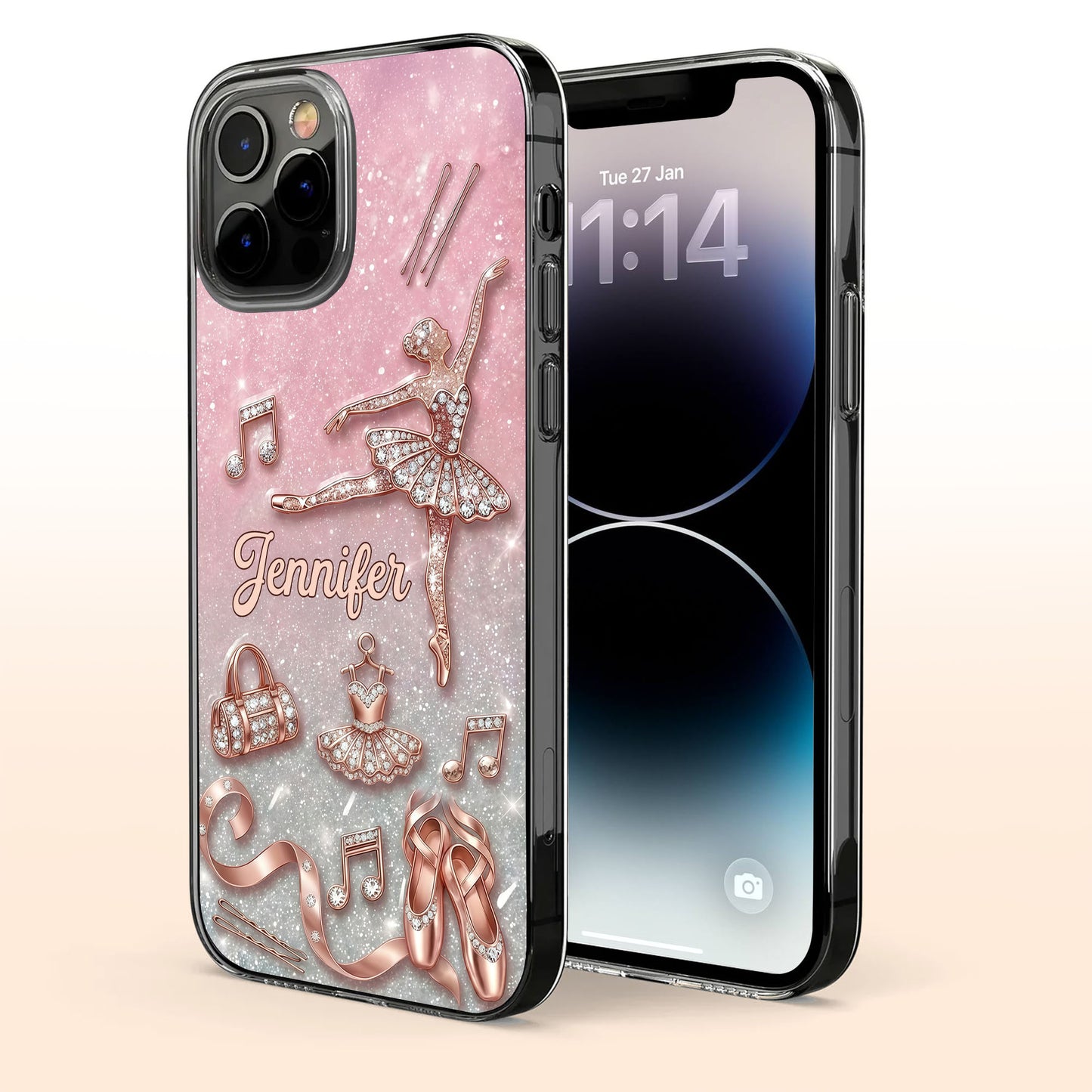 Graceful Ballerina Chasing Ballet Dreams With Tutu And Dance Shoes