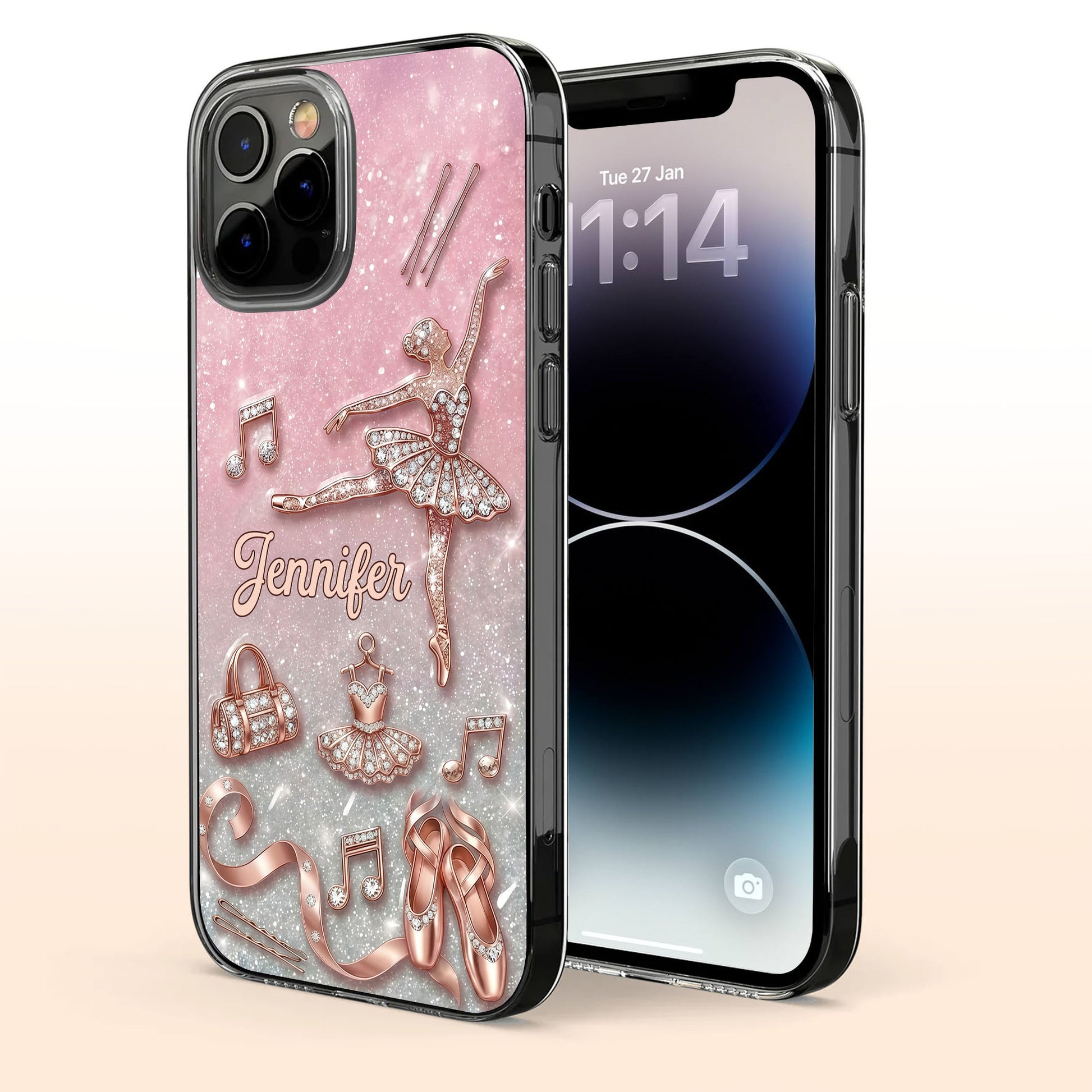 Graceful Ballerina Chasing Ballet Dreams With Tutu And Dance Shoes