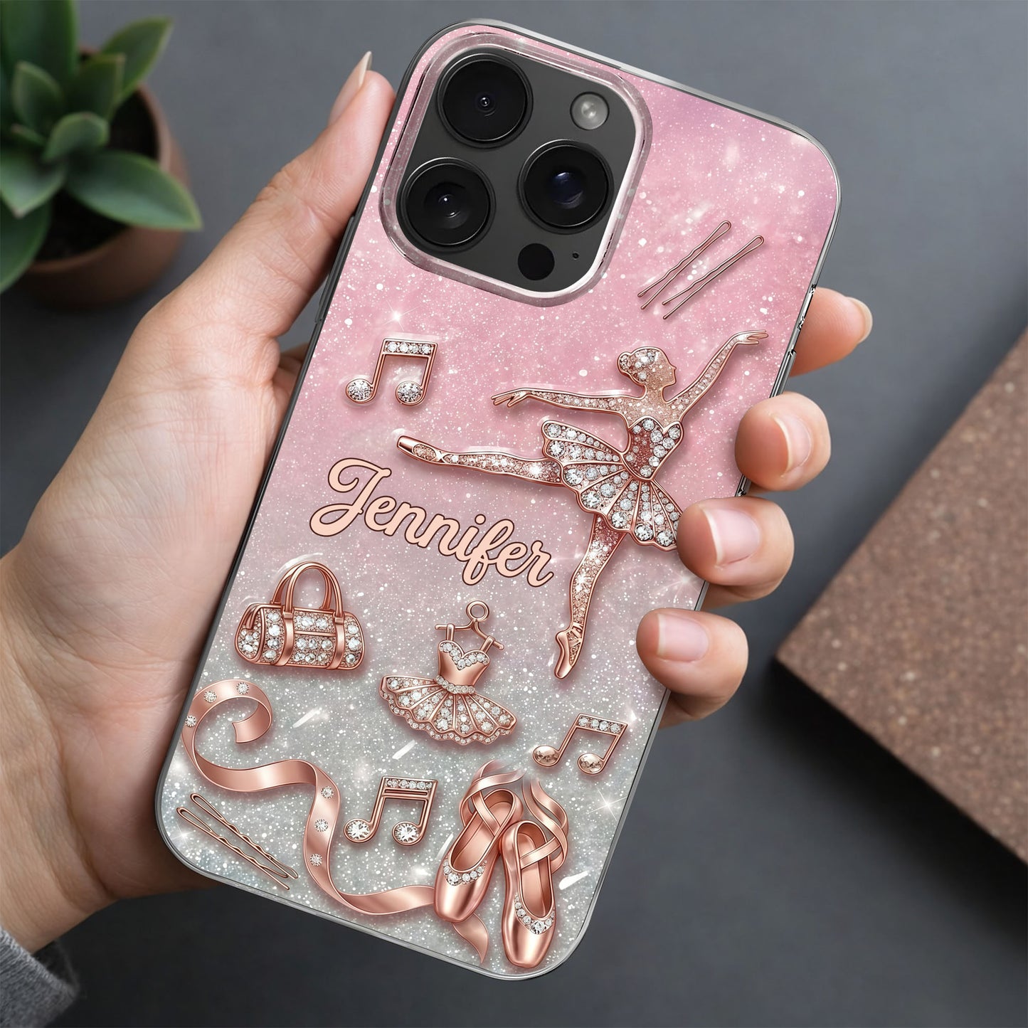 Graceful Ballerina Chasing Ballet Dreams With Tutu And Dance Shoes