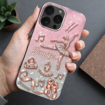 Graceful Ballerina Chasing Ballet Dreams With Tutu And Dance Shoes