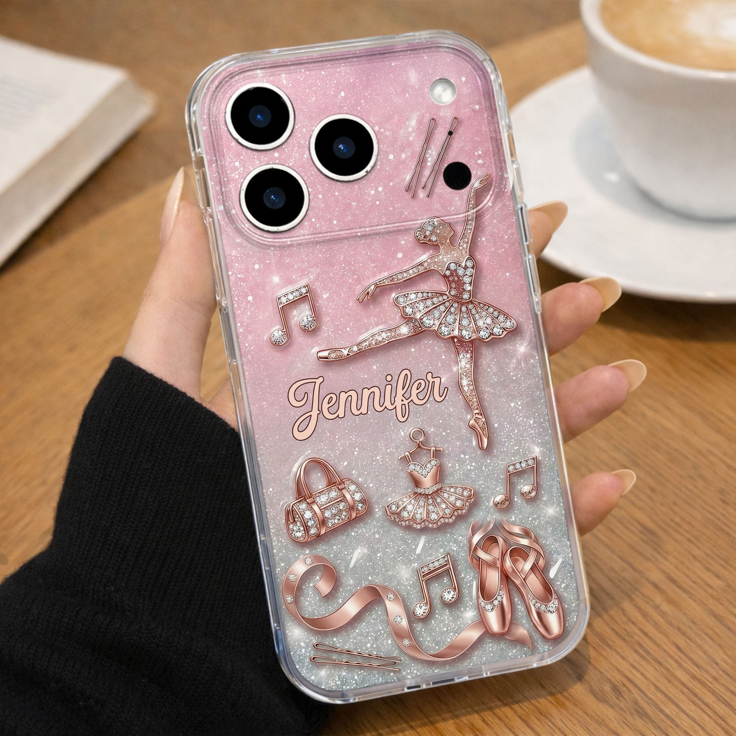 Graceful Ballerina Chasing Ballet Dreams With Tutu And Dance Shoes