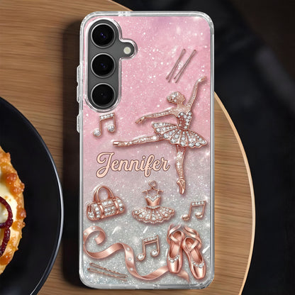 Graceful Ballerina Chasing Ballet Dreams With Tutu And Dance Shoes