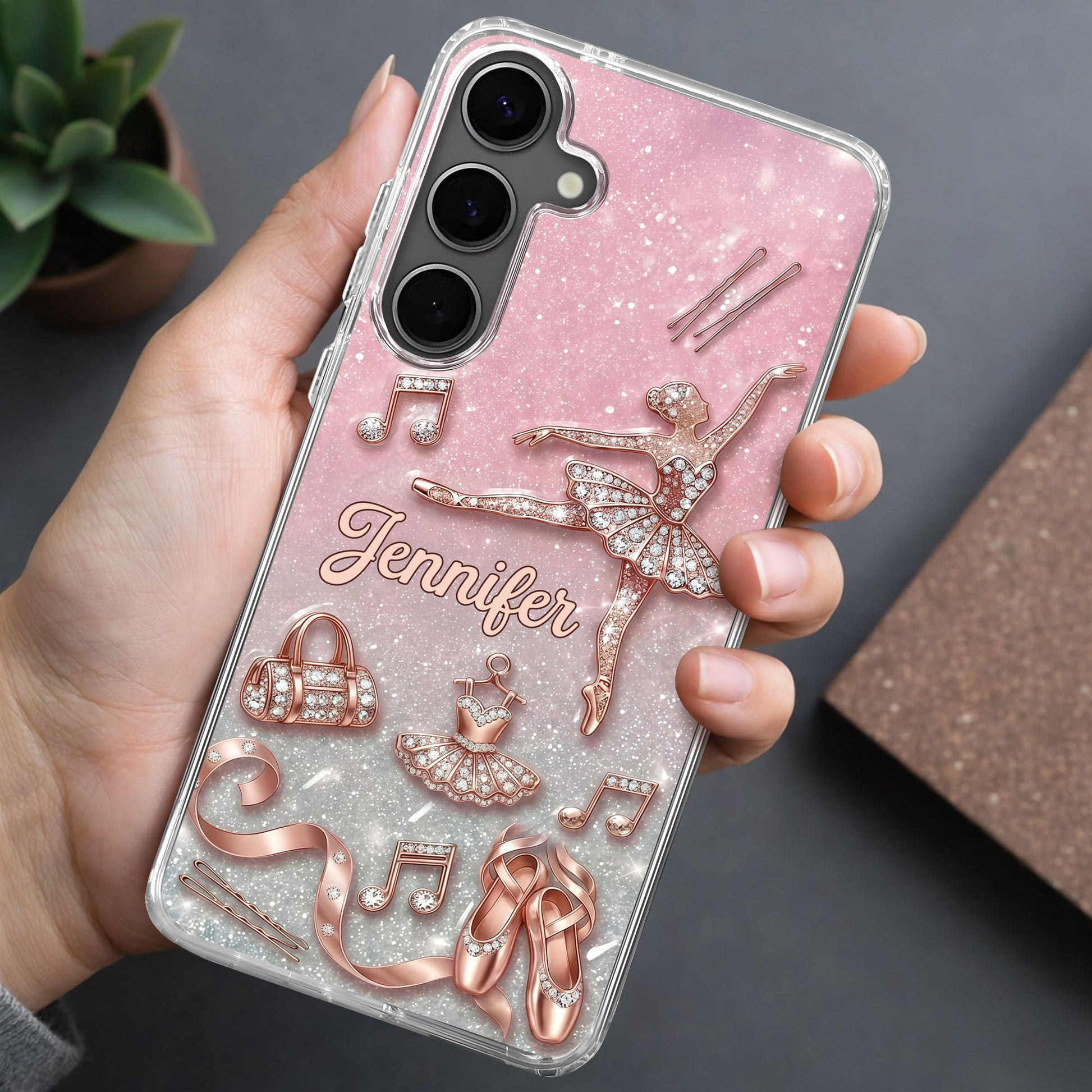 Graceful Ballerina Chasing Ballet Dreams With Tutu And Dance Shoes