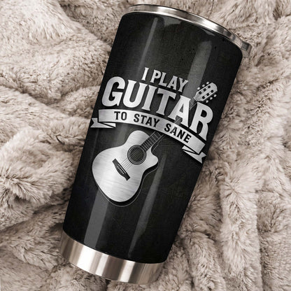 I Play Guitar To Stay Sane Acoustic Music Design