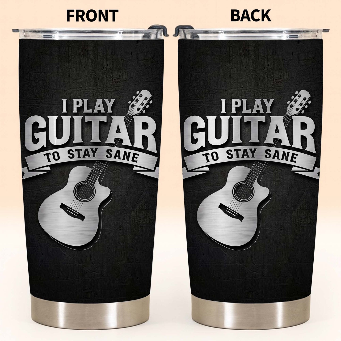 I Play Guitar To Stay Sane Acoustic Music Design