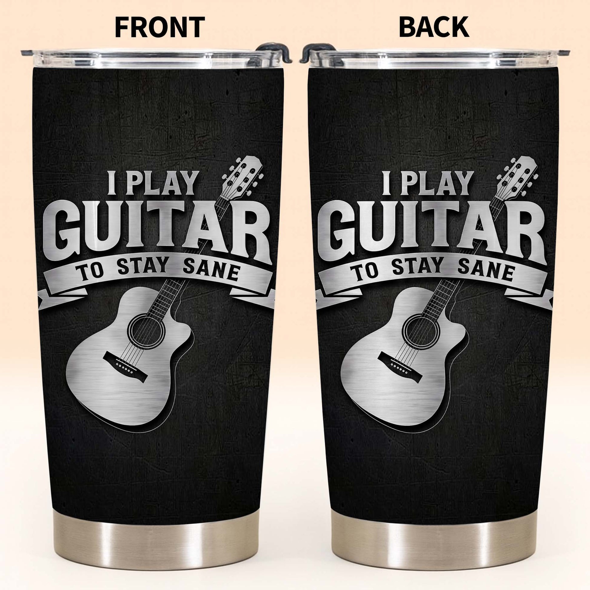 I Play Guitar To Stay Sane Acoustic Music Design