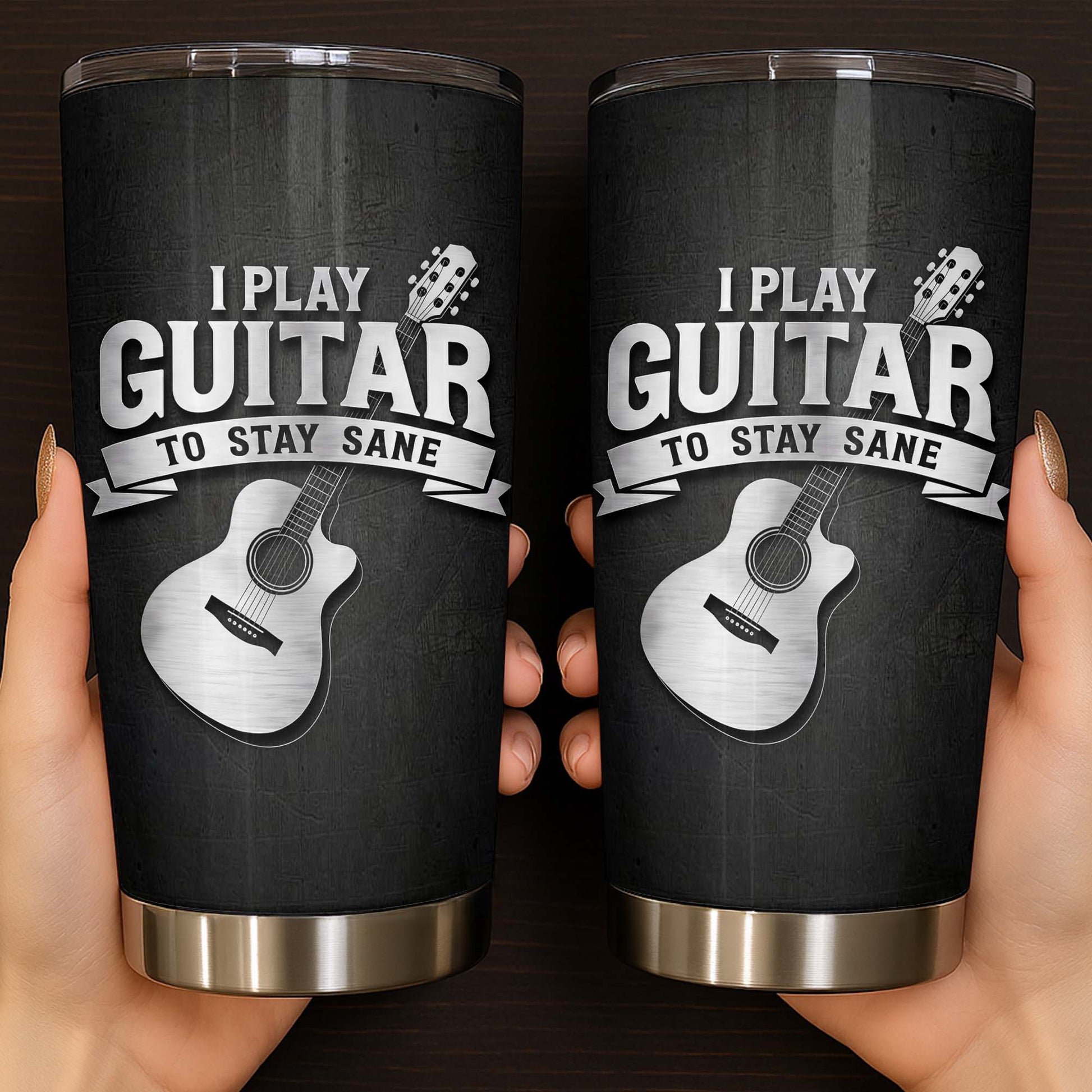 I Play Guitar To Stay Sane Acoustic Music Design