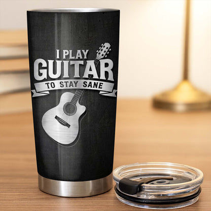 I Play Guitar To Stay Sane Acoustic Music Design