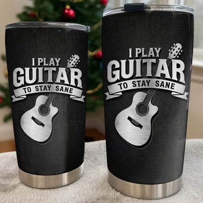 I Play Guitar To Stay Sane Acoustic Music Design